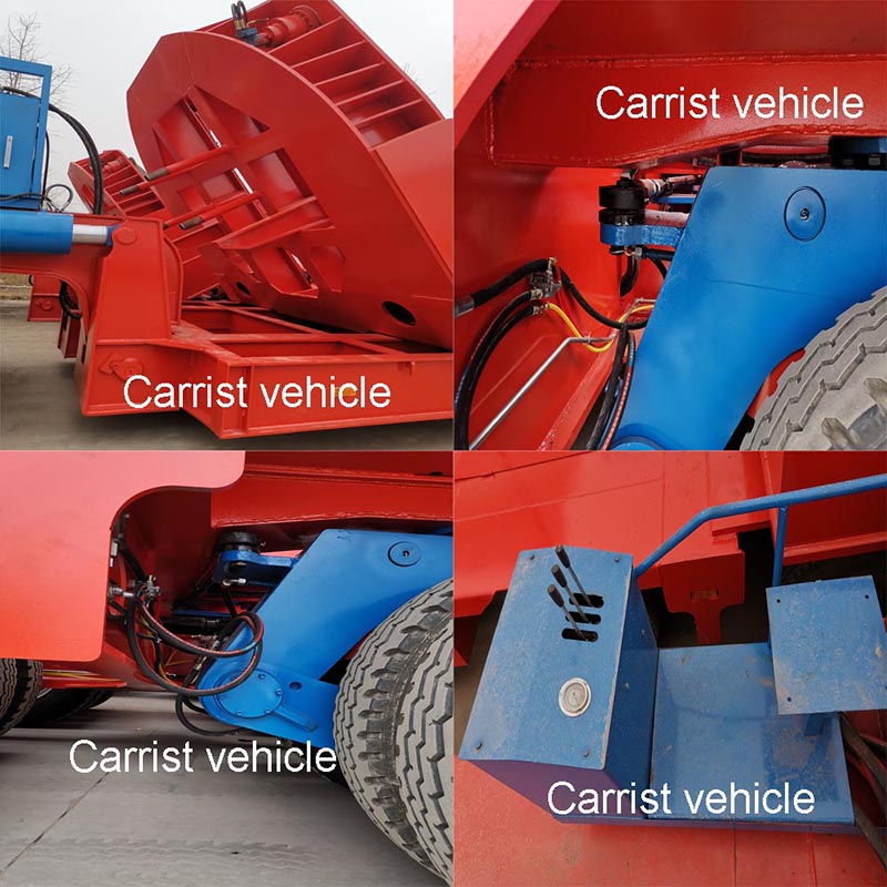 Rơ moóc cầu lưới thủy lực đa trục Multi Axle Hydraulic Grider Bridge Trailer