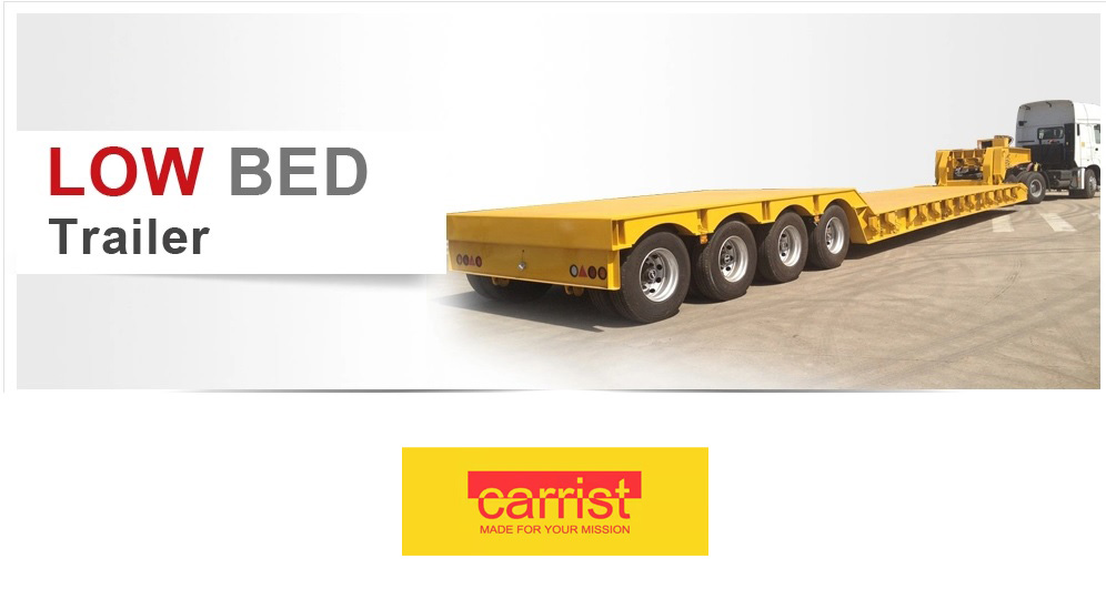 xe kéo giường thấp lowbed trailer