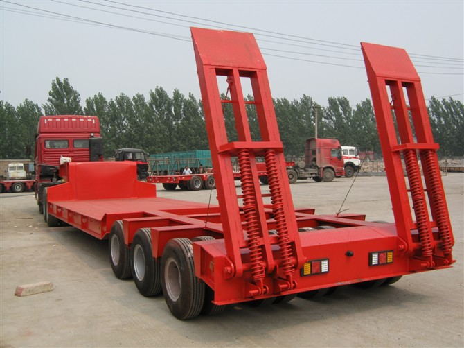 xe kéo giường thấp lowbed trailer