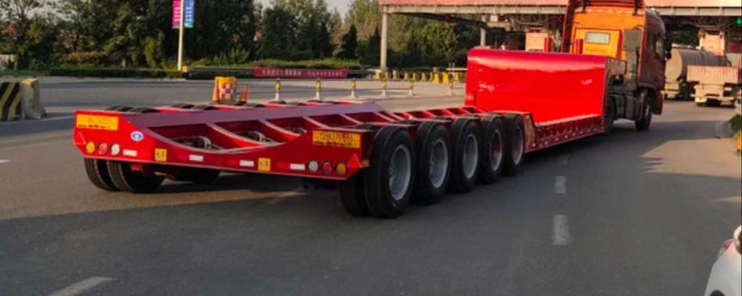 xe kéo giường thấp lowbed trailer