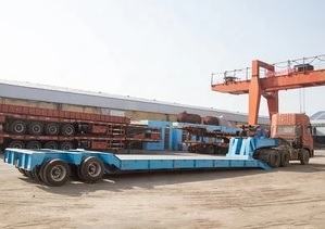 trailer thấp bé lowboy trailer
