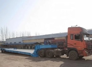 trailer thấp bé lowboy trailer